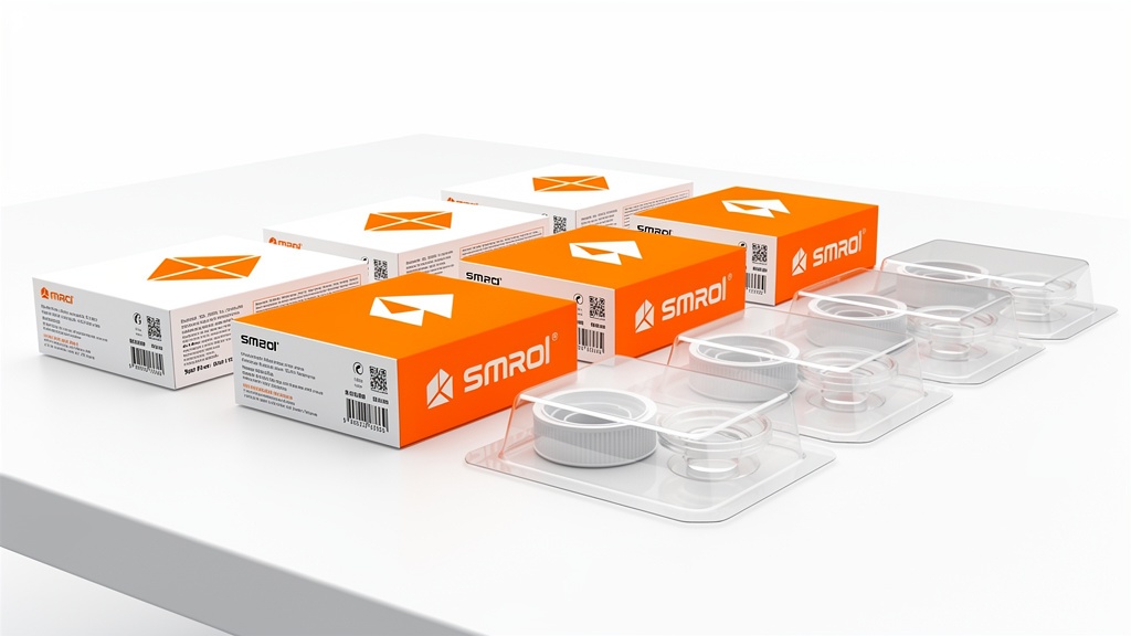 Custom branded retail packaging with UPC labels